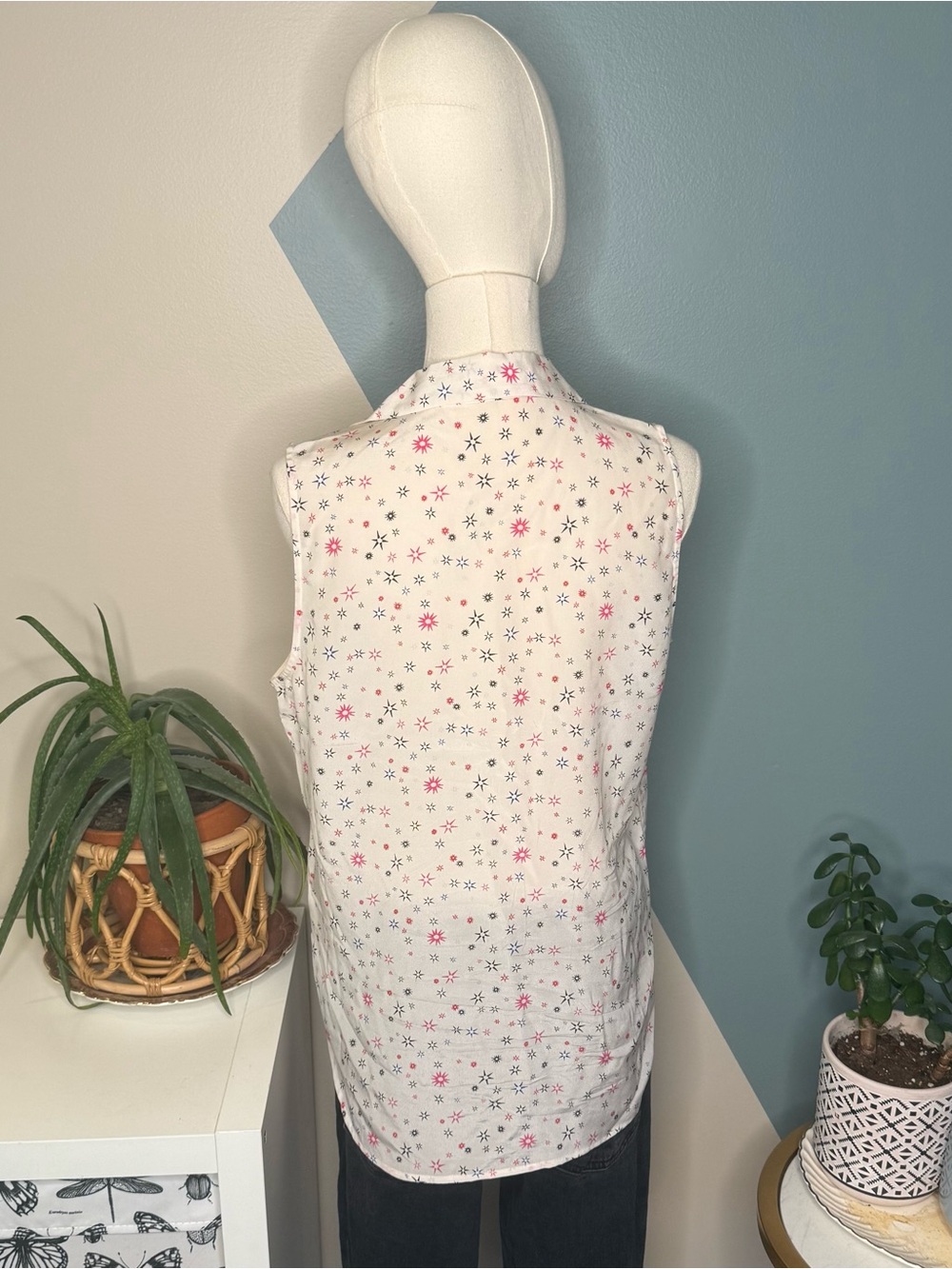 Equipment Femme Silk Celestial Star Print Blouse Small - Picture 5 of 11